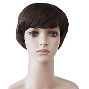 Capless Short Brown Wavy High Quality Synthetic Japanese Kanekalon Funny Parties Wigs
