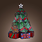 Tiffany Style Table Light with Chrismas Tree Shaped Shade