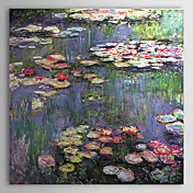 Peinture à l'huile réalisée à la main sur canevas tendu - Nymphéas de Claude Monet