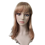Capless 100% Echthaar Golden Blonde Lange Locken Perücke
