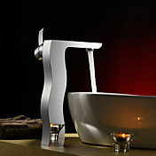 ripottele ® by lightinthebox - yksi kahva Centerset messinkiä bathroom sink hana (pitkä)-kromi viimeistely