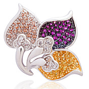 Fasjonable Alloy Plating 23k gull med Cubic Zirconia kvinner halskjede