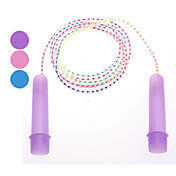 Plastic Material Beautiful Jump Rope for Children(Random Color)