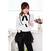 Constract Color Slim Cut Lovely Shirt