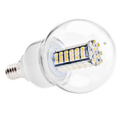 E14 5W 102x3528 SMD 400-420LM 3000-3500K Warm White Light LED Ball Bulb (110V/220V)