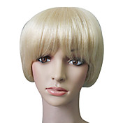 Capless 100% Echthaar Blond Kurz Perücke