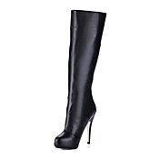 BONAMY - Bottes Genou Talon Aiguille Simili Cuir