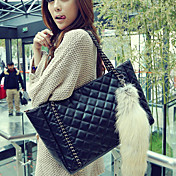 Women's Vintage Diamond Check Tote
