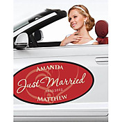 Herzen, Hochzeit, personalisierte umarmen Fenster / Auto kleben (weitere Farben)