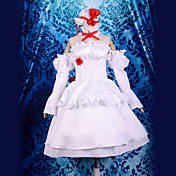 Cosplay Costume Inspired by Touhou Project Remilia Scarlet GK. Ver White Dress