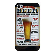 Beer Style Protective Back Case for iPhone 4/4S