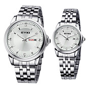 Classic Couples 'Alloy Quartz Glas Ronde pols horloges meer kleuren