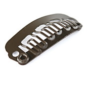 Brown Hair Extensions 23mm Clips für Perücken Friseure (2-Pack)