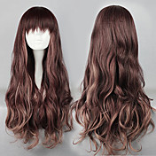 Lolita Wave Wig Inspired by Zipper Brown Mixed Color 75cm Sweet