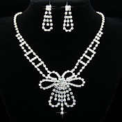 Stylish Alloy With Rhinestone Women's Jewelry Set Including Necklace,Earrings