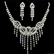 Luxurious Alloy With Rhinestone Women's Jewelry Set Including Necklace,Earrings