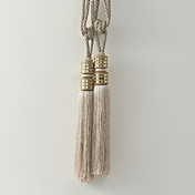 Classic Beige Polyester Tassel (ett par)