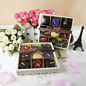 Lovely Chocolate Shaped Candle Favor (Set of 9 Pieces)