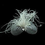 Moderigtigt Net med fjer Dame Fascinators