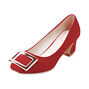 Suede Chunky Heel Pumps med partiet / Evening Sko (Flere farger)