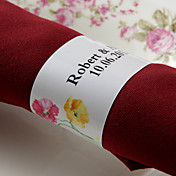 Personalisierte Paper Napkin Ring - Sweet Flower (Set von 50)