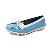 Fabulosos couro liso Loafers salto e Slip-ons com sapatos Lace-up de lua de mel (mais cores)