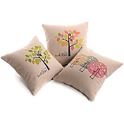 conjunto de 3 sorte cobertura arbórea moderna travesseiro decorativo