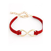 Character "8" Pattern Metal Bracelet (Assorted Colors)
