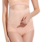 Chinlon com renda Pant Shapewear cintura alta