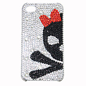 diy moda perla diamante custodia rigida per iPhone 4/4S
