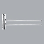 Contemporary Style Chrome Finish Messing Wall Mounted Tuchstäbe (2 Bars)