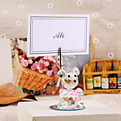 Lindo Oso de Cristal Placecard Holder