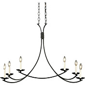 60W Moderne lysekrone med 6 Lys og Elegant metallbrakett