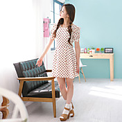 Chiffon Jurk van vrouwen in het Hart Print