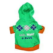 Small Check Pattern Cotton Hoodies for Dogs (XS-L)