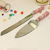 Personalized Pink Cake Knife/Server Set