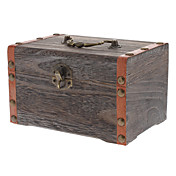 Vintage Brown bijoux en bois Boîte de rangement Accessoires