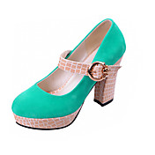 Suede Chunky Heel Pumps med spenne Party / Evening Sko (Flere farger)