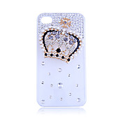 Циркон Royal Crown Pattern Жесткий чехол для iPhone 4/4S