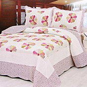 3pcs geometrischen floral gewaschener Baumwolle Decke gesetzt
