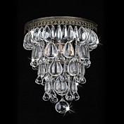 60W Antique Green Seinävalaisimet Crystal Beaded Riipukset