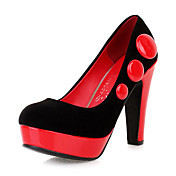 Elegant Suede Chunky Heel Pumps / Peep Toe med knapp Party / Evening Sko (Flere farger)