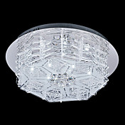 Crystal Flush Mount with 12 Lights in G4 Base and Snowflake Design