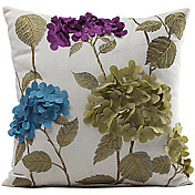 Bordados Flor Poliéster fronha decorativa