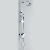 Chrome Finish Contemporary Style Duscharmatur mit 20cm Durchmesser Duschkopf + Handbrause
