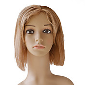 Lace Front 100% Indian Remy Short Silky Straight Hair Wigs Multiple Colors Available