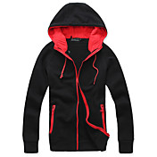 Mænds Thicken Fleece Zip Up Coat