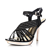 Elegant Leatherette Stiletto hæl sandaler med spenne Party / Evening Sko (Flere farger)