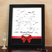 Personalized Signature Frame - Red Bowknot (Includes Frame)