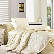 4pcs winni beige fester Baumwolle Bettbezug Set